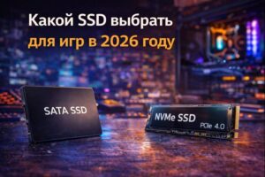 Какой накопитель выбрать для игрового пк в 2026 году — сравнение SATA SSD и NVMe накопителей
