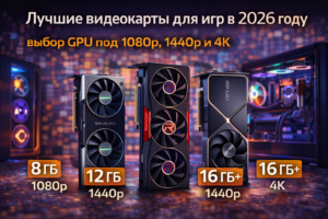 Лучшие видеокарты для игр в 2026 году — выбор GPU для 1080p, 1440p и 4K гейминга